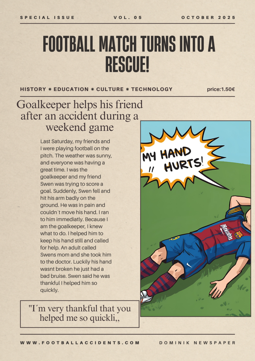 Beige Vintage Typographic Education History Newspaper - 1