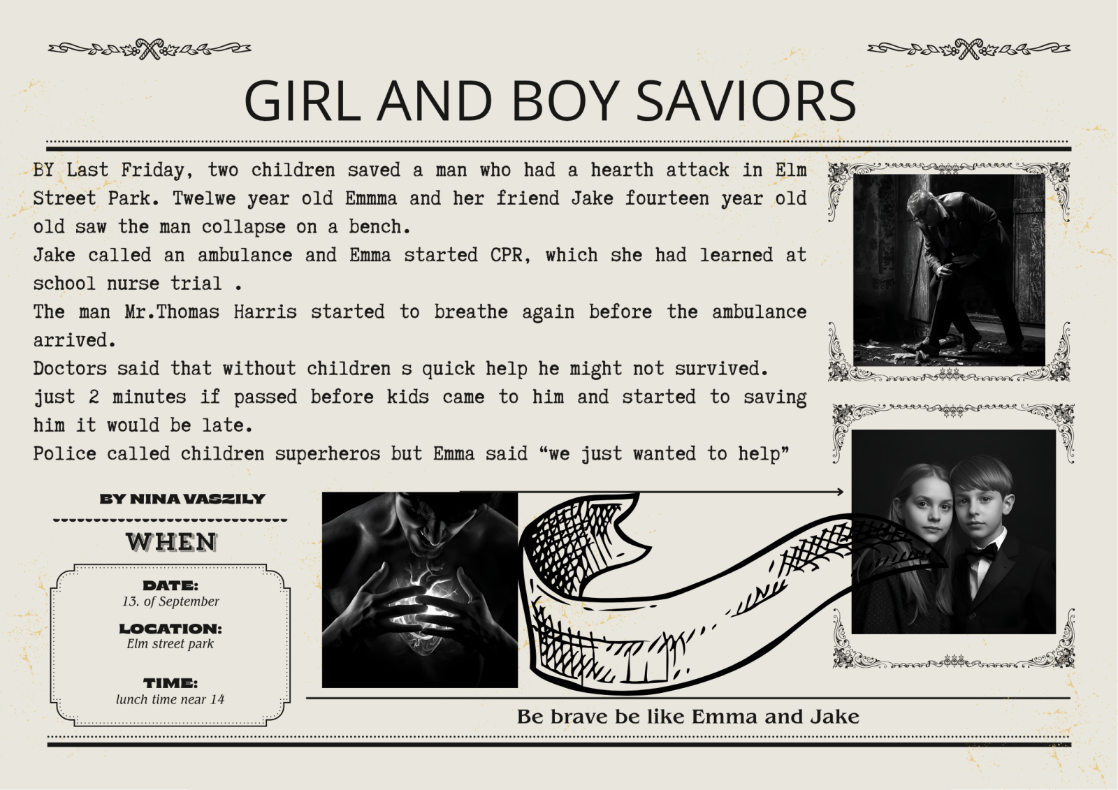 Black and White Vintage Newspaper Christmas Market Festival Poster - 1